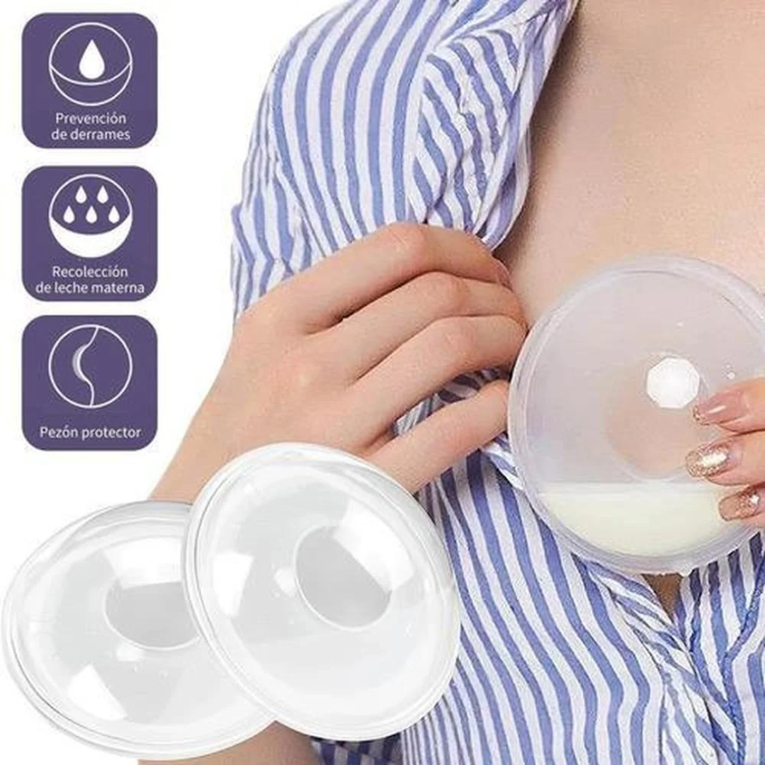 2 Pcs Silicone Wearable Breast Milk Collector ( With Box )
